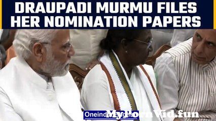 Draupadi Murmu files her nomination for Presidential election 2022 | Oneindia news *Polictics from tripura tribal girl nude Video Screenshot Preview