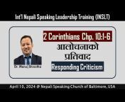 Nepali Christian Sermons - Dr. Manoz Shrestha