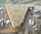 Footage last updated: January 8, 2020nnWe are the structural engineer of record and builder for several structures at the Taiyuan Botanical Gardens - a 14-layer stacked Glulam lattice structure, and three gridshell domes in Taiyuan, China totaling over 100,000sqft.nMore info: https://structurecraft.com/projects/taiyuan-domes