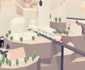 A little low poly town built upon hexagonal rocks observed at different angle. Everything move, there is a train, cars, underground tunnels and the factory with a two big chimneys. nnThe