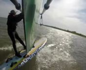 I&#39;ve started to record my windsurfing sessions with a GoPro camera. This footage was captured using a helmet mount/helmet and by attaching the vented helmet mount to the clew. I&#39;m finding that reviewing the footage can be a great help in analyzing what I&#39;m doing right and what I&#39;m doing wrong. And it&#39;s a lot of fun to create short clips like this too.nnOn this day, I wanted to see if I had progressed far enough in windsurfing to make use of my Kona 8.2m sail. I&#39;ve been learning to windsurf with