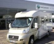 http://www.familytravelcentre.co.uknnA chance to purchase a hi-spec luxury used Adria Motorhome.nThe 650SP Coral Gold Edition is equipped with 5th travelling seat, towbar, rear camera and panoramic sunlight roof.nThe French bed layout in the bedroom is spacious whilst still offering plenty of underbed storage in the rear garage.nnSeperate shower cubicle and bathroom are also features of this popular motorhome.nnThe Gold edition includes gold coloured cab and graphics.nnElectric and gas heati