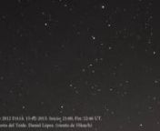 http://www.facebook.com/elcielodecanarias.esnnSeguimiento del asteroide 2012 DA 14 desde las 21:00 a las 22:46 UT el 15-02-2013 desde el Observatorio del Teide. Las fuertes rachas de viento de 55km/h hacen que la imagen vibre.nnSeleccionado por NASA en Astronomy Picture of the Day:nnhttp://apod.nasa.gov/apod/ap130217.html