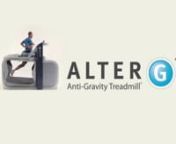 AlterG Anti-Gravity Treadmill • alter-g.com • Defy GravitynnAlterG is proud to present its new feature video! The video presents a range of patients with different diagnoses using the AlterG:n1. A Parkinson&#39;s patient walking safely, allowing her to stay mobile and improve her conditionn2. An overweight patient enjoying running for the first time and losing weightn3. A triathlete recovering from an injury and competing againn4. An injured cop recovering from an injury, enabling him to return