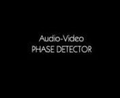 Der Audio-Video Phase Detector wird verwendet, um die phasenrichtige Lage der Polung (Phase) von Audio und Video Komponenten zu bestimmen.nDies ist notwendig, wenn mehrere Audio/Video Komponenten an einer Steckdosenleiste angeschlossen sind.nSind die angeschlossenen Geräte nun nicht in der richtigen Phase liegend, eingesteckt, können sich Masse-Potential Ausgleichsströme sehr störend bemerkbar machen.nnUm dies zu vermeiden, sollten die Geräte phasenrichtig angeschlossen werden. Dazu ist es