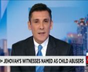 http://www.abc.net.au/news/2015-07-27/jehovahs-witnesses-child-sexual-abuse-royal-commission/6649340nJehovah&#39;s Witnesses failed to report 1,000 alleged perpetrators, child sex abuse royal commission hears.nMore than 1,000 members of the Jehovah&#39;s Witnesses have been identified by the church as perpetrators of child sexual abuse since 1950 but not one was reported to police, an inquiry has heard.nThe Sydney hearing was told the church adopted a scriptural response to abuse, which it abhorred, and
