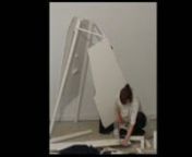 This video performance by Louise Vind Nielsen was shown at the group exhibition