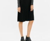 W pleated skirt black from pleated skirt