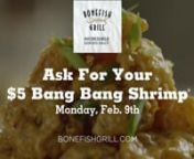 Bonefish Grill Grammy Bang Bang! from melissa goransson