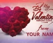 Be my Valentine After Effects Template &amp; ProjectnDownload Project :https://www.aetemplatesstore.com/downloads/be-my-valentine/nnBe my Valentine After Effects Template &amp; Project is a another fantastic Valentine&#39;s Day master piece, great for your next Valentine&#39;s project. This wonderful,colorful,and elegant has it all. With spectacular,rotating,and opening photos or videos with love and hearts overlaying. It can be use for commercial, love stories, wedding, and anniversary or as a valent