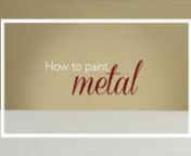 Is painting on metal surfaces and objects a task for you? Here&#39;s your solution for it. nWatch our