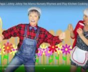 Johny Johny Yes Papa _ Johny Johny Yes Mama Nursery Rhymes and Play Kitchen Cooking Kids Songs - YouTube from kids cooking rhymes