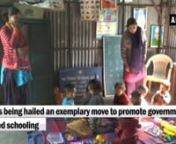 Chamoli (Uttarakhand), Nov 02 (ANI): The District Magistrate of Chamoli, Uttarakhand, Swati S. Bhadoriya enrolled her son to an Anganwadi centre in Gopeshwar. Despite having the financial capabilities, the District Magistrate chose not to send her son to a private school. This is being hailed an exemplary move to promote government funded schooling. The DM said,