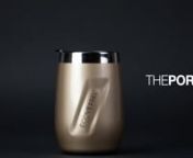 Take your favorite wine, whiskey, or cocktail on the go with the Port TriMax Triple Insulated Stainless Steel Wine Tumbler and Whiskey Tumbler.