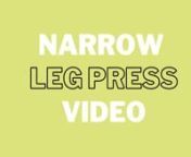 NARROW (SHOULDER TANCE) LEG PRESS from tance