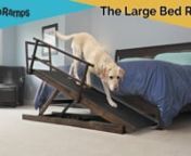 Now selling at https://doggoramps.com/products/big-dog-ramp-for-bednnThe DoggoRamps big dog ramp is our latest product innovation, which was carefully considered and designed following months of testing, adjustments, and market research on how we could not only make an amazing dog ramp, but make a BETTER dog ramp that anything else on the market. We think we&#39;ve done just that.nnThe DoggoRamps Big Dog Ramp holds up to 200lbs easily, is adjustable in height for all beds, and also completely collap