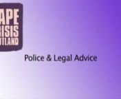 Rape Crisis Scotland video in British Sign Language on police and legal advice following sexual violence