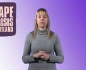 Rape Crisis Scotland video in British Sign Language on stalking