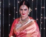 Timeless beauty Rekha reigns with her Kanjeevaram that serves as an ultimate masterclass in silk sarees at NickYanka’s reception #DownTheMemoryLane Priyanka Chopra and Nick Jonas hosted their third wedding reception in Mumbai, which was attended by their friends and near and dear ones from the industry. A number of A-listers from the Indian film fraternity including Salman Khan, Deepika Padukone-Ranveer Singh, graced the occasion and made it a night to remember. While we do not get to see this