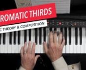Download our free course catalog: http://berkonl.in/2ubhksqnEnroll in Music Theory and Composition 4: http://berkonl.in/2ub2hiOnnComposers began using chromatic thirds related harmony around the 1830s and beyond, in order to create new colors and sounds that didn’t function within the regular tonal system. Chromatic thirds can provide dark and sinister flavors to your compositions, and can be readily found in film, television, and video game scores. nnWatch more videos in this series:nWhole To