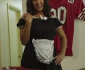 - HH --- MS - Maid - Camera Tilts Up - Looking Sexy - nWoman does a sexy pose in her maid outfit as the camera looks up at hernCinemaStock stock footage previewnCommercials - PeoplennDownload more stock footage at https://cinemastock.com