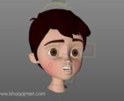 First Cinema 4D Arab Cartoon Character Available for Free Download, with Full Facial Features.nDownload Link : http://ishaqajmeri.com/downloads/