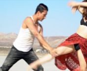 Paul Karmiryan and Brittany Cherry dance at El Mirage Lake in the Mojave Desert.