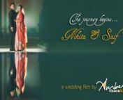 The Journey Begins... Nikita &amp; SaifnA wedding film by Chocolight AmbernnStarring Nikita Sarker &amp; Saif Hasnainnnyoutube link: https://youtu.be/gOALIvakKeonvimeo link: n=====================================nnProducer &amp; Director: Quamrul AbedinnInterview: Quamrul AbedinnCinematographer &amp; Editor: Rawyan ShyemanAsst. Cinematograper: Sohelnnn SoundnShehnai by Ustad Bismillah KhannSo sweet by Jason ChennRoyalty free musicnnproduction house: Chocolight Creative Productions Ltd.nn========