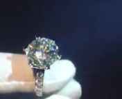 The Bradley Ring Series - Eternal Moissanite Engagement Ring 14mm = 9CT Center from 9ct