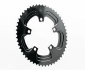Absoluteblack Winter line of Shimano 110/5 bcd oval chainrings are designed for pre-2014 cranks like Shimano Dura-Ace FC7900, FC7800, Ultegra FC6750, Shimano 105 -5750 and many more with 5 bolt fitting. This is a simplified version of our Premium line. Same aluminium, teeth and shifting ramps, but less material machined out on the outer side for easy maintenance and cleaning on winter training bikes. Weight is increased on these chainrings as compared to our Premium line for that reason. Ideal f