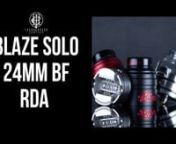 Check out the Thunderhead Creations Blaze Solo 24mm BF RDA, featuring a postless single coil build deck, honeycomb deck airflow, and 2mL deep juice wells.nnProduct showcased in this video:nnThunderhead Creations x Mike Vapes Blaze Solo 24mm BF RDA:nhttps://www.elementvape.com/thunderhead-creations-blaze-solo-rdannFor more information, view our website at:nhttps://www.elementvape.com/