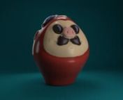 Daruma inspired in Porco Rosso from studio Ghibli.nnhttps://www.artstation.com/blancamaesonnSoftwares_ Maya +Arnold, Procreate, Cozyblanket, After Effects, Adobe Media Encoder.nnAccording to legend, in the 5th and 6th centuries, the Buddhist monk Bodhidharma meditated for nine consecutive years, causing his hands and feet to fuse together.nThe daruma is based on this fact and that is why it has no limbs and is round in shape, which means that if it is hit it will sway as a symbol of resistance.