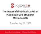 Girls of color in Massachusetts schools face disproportionate rates of suspension, expulsion, and arrest. Let’s hear what they have to say. Research from Massachusetts Appleseed Center for Law and Justice found that Black girls in Massachusetts public schools are 4x more likely to be disciplined than white girls. In 2021, the organization brought together a Community Advisory Board – made up of students, teachers, and advocates from across the state – to conduct a follow-up study digging d