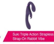 https://www.pinkcherry.com/products/suki-triple-action-strapless-strap-on-rabbit-vibe (PinkCherry US)nhttps://www.pinkcherry.ca/products/suki-triple-action-strapless-strap-on-rabbit-vibe (PinkCherry Canada)nn--nnTrue story: strap-on sex is amazing. Whether you&#39;re pleasing a partner, being pleased by your partner, pegging or otherwise, having total control over their stimulation is super sexy. If there&#39;s one downside to strap-on sex, though, it&#39;s the actual straps! To instantly eliminate any and