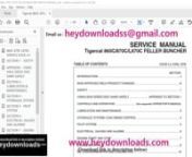 https://www.heydownloads.com/product/tigercat-860c-870c-l870c-feller-buncher-service-manual-pdf-download-9/nnTigercat 860C 870C L870C FELLER BUNCHER SERVICE MANUAL - PDF DOWNLOAD nn860C 870C L870C SERVICE ISSUE 4.1............................... 1nINTRODUCTION................................................ 3nNON-APPROVED FIELD PRODUCT CHANGES.......................... 5nSECTION 1 - SAFETY.............................................. 7nBATTERY DISCONNECT SWITCH .................................