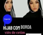 Esse hijab chiffon tem uma customização na borda en viés de cetim. Um hijab especial, veja mais detalhes no site:nnnwww.karlahijabs.com/hijab-com-borda-vies-de-cetim.html