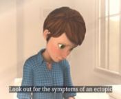 Knowing the symptoms of an ectopic pregnancy could save a life. nnOur animated short film is to raise awareness of the symptoms of ectopic pregnancy. People from all backgrounds and circumstances can be affected by ectopic pregnancy and we think it is crucial that everyone should know what to look out for so that they or their loved one seeks medical attention quickly.nnThis is the first film in a series and introduces Jo. Jo demonstrates the key signs of an ectopic pregnancy through actions.