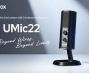 Get ready to feel the charm of a truly dual-purpose wireless USB condenser mic!n nThings you might be interested in:n· 2.4GHz wireless recordingn· Cardioid/Mute/Omnidirectionaln· 256g compact precision designn· Dial-adjustable preamplifiern· Real-time monitoring &amp; volume controln· 25H long-lasting battery lifen· Max. 100m transmission rangen· Versatile connectivity &amp; placementsnnExplore More: https://www.godox.com/product-c/UMic2...nnRRP (Recommended Retail Price): &#36;99.00nnFor pu