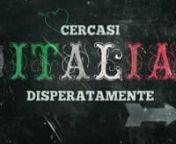 ecco in anteprima lo SPOT che RAI TRE manderà in onda per promuovere CERCASI ITALIA DISPERATAMENTE
