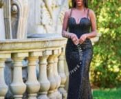This is a black prom dress made by sequin and rhinestones hand work. mermaid and sexy shape to show nice body.nnYiaibridal Wedding Dress Shop is a manufacturerprofessional in custommade wedding dress and evening dresses. If you want to do a perfect dress fit your body well, welcome contact Anty.