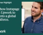In 2012, Instapage was at the brink of collapsing.CEO and Founder, Tyson Quick, turned to Upwork to build new customer support, design, and marketing teams around the globe that allowed him to be more efficient with his capital.By doing so, Quick has grown Instapage to be one of the leading landing page generation platforms.