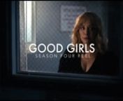 GOOD GIRLSnseason 4 cinematography montagennThe series follows three suburban Michigan mothers (Christina Hendricks, Mae Whitman &amp; Retta), two of whom are sisters, who are having a hard time trying to make ends meet. They are tired of having everything taken away from them so they decide to pull off an unlikely heist by robbing a supermarket, only to discover that they&#39;re in for more than they bargained. Their successful robbery attracts the attention of the store manager after he recognizes
