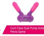 https://www.pinkcherry.com/products/cum-face-duel-pump-action-penis-game (PinkCherry USA)nhttps://www.pinkcherry.ca/products/cum-face-duel-pump-action-penis-game (PinkCherry Canada)nnIt&#39;s really starting to heat up outside, so we&#39;ve been thinking about ways to cool off! If you have, too, or if you just like being sprayed in the face (with water!) and are the competitive type, the Cum Face Duel Pump Action Penis Game is for you - and a fun-loving group of friends.nnOnce the purple ballsy base is