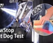 Have you seen the SawStop Hot Dog Test? The SawStop table saw didn&#39;t even leave a mark on the hot dog, that reacts very similarly to human flesh, during our testing. http://www.toolstoday.com nnMake sure to always use all safety measures when using the saw and don&#39;t rely on the safety mechanism, but if a mistake was made it&#39;s nice to know you&#39;re protected. I love seeing the slow motion footage of the brake cartridge firing from under the saw, stopping the blade before even leaving a scratch on t
