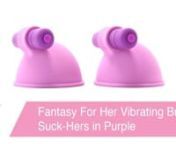 https://www.pinkcherry.com/products/fantasy-for-her-vibrating-breast-suck-hers-in-purple (PinkCherry US)nhttps://www.pinkcherry.ca/products/fantasy-for-her-vibrating-breast-suck-hers-in-purple (PinkCherry Canada)nnHer breasts were aching for attention. She caressed her nipple with the soft silicone and placed it over her entire breast. It greedily grasped with gentle suction, leaving her hands free. She pressed the ON button for the lively little vibe and immediately felt a rush of sensation swe