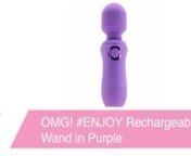 https://www.pinkcherry.com/products/omg-enjoy-rechargeable-wand(PinkCherry US)nnhttps://www.pinkcherry.ca/products/omg-enjoy-rechargeable-wand(PinkCherry Canada)nnYou can scoff at all this modern day text-speak if you want to, but fact is, &#39;OMG&#39; is now in the Oxford English Dictionary. Sometimes, short and sweet says it all! Take, for example, Pipedream&#39;s #ENJOY vibe. Worthy of a hashtag (probably?) #ENJOY rocks a flexible sweet-spot targeting head, 7 modes of pulsing, throbbing vibration an