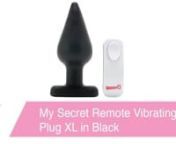 https://www.pinkcherry.com/products/my-secret-remote-vibrating-plug-xl (PinkCherry US) nhttps://www.pinkcherry.ca/products/my-secret-remote-vibrating-plug-xl (PinkCherry Canada)nn What do you get when you pack twenty speeds and rhythms of unique rumbly vibration into a classic tapered shape? We&#39;re so glad you asked! The answer, by the way, is My Secret XL. Designed for all kinds of butt-centered enjoyment, this bigger silicone plug works very well for longer term wear, but it&#39;s also perfect for