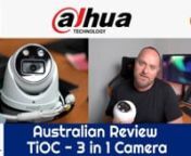 This is a review of the 5MP TiOC or 3 in 1 Camera by Dahua. Its model number is DH-IPC-HDW3549H-AS-PV.nnDahua has released a range of AI cameras called Wizsense.This is the flagship model of the range featuring 3 technologies in one camera:nn1. A full-colour image sensornUnlike typical security cameras that switch to black and white at night time, this camera provides a Full-Color image Day and Night (24/7). nn2.An AI ChipnAs part of the Wizsense series, this camera includes the AI chip that