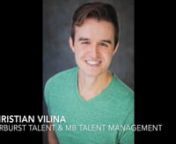 Christian Vilina&#39;s Voice Over Commercial Demo Reel nContact information and Representation: nStarburst Talent Agency - Cristina Ribeiro&amp; MB Talent Management - Michelle BeenInstagram: www.instagram.com/christianvilina/