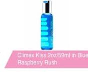 https://www.pinkcherry.com/products/kiss-blue-raspberry-rush-in-2oz-59ml (PinkCherry US)nhttps://www.pinkcherry.ca/products/kiss-blue-raspberry-rush-in-2oz-59ml (PinkCherry Canada)nnAdd a burst of ravishing raspberry to your next oral sex romp with Climax&#39;s Blue Raspberry Rush lube, a delectably kissable water-based formula that&#39;s perfect for experimenting couples. This slick lube is suited for external use and can be applied onto any part of the body including more intimate areas to be complete